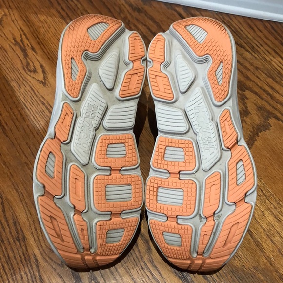 Hoka Bondi 7 Women’s Running Shoes Sz 10 HARBOR MIST / SHARKSKIN